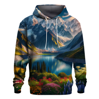 Serene Mountain Landscape Hoodie