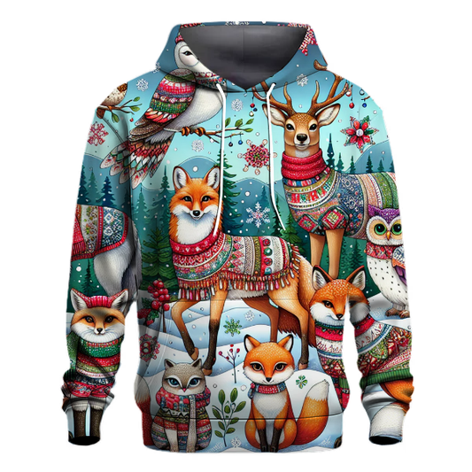 Festive Animal Sweater Party Hoodie