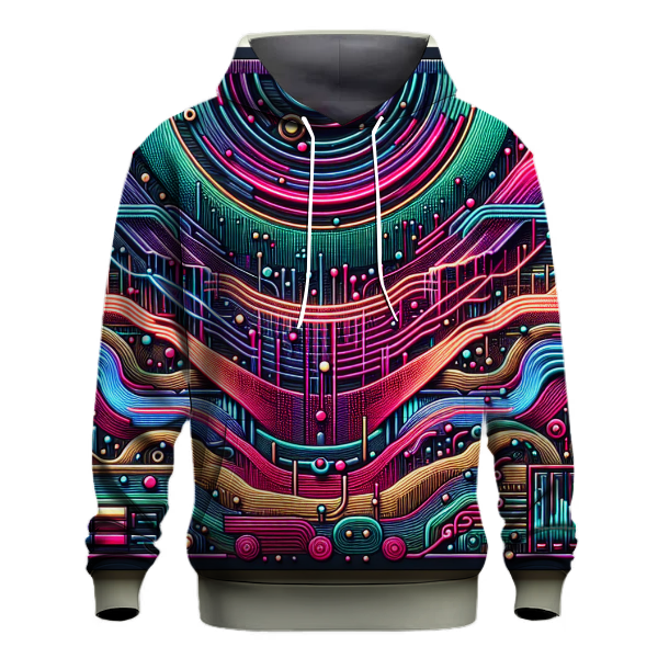 Synth Waveform Design Hoodie