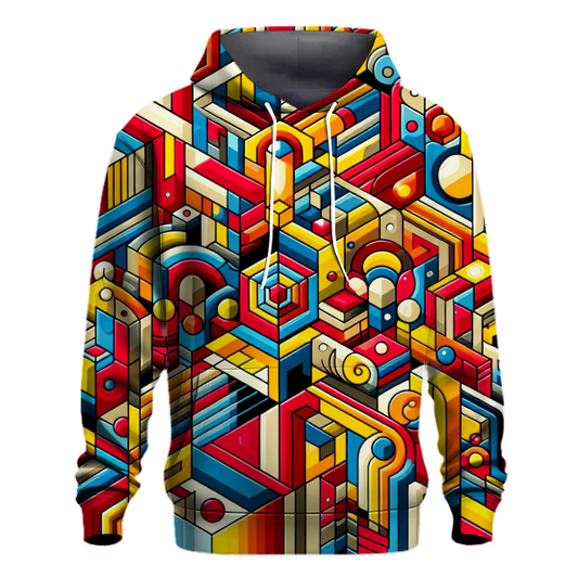 Funky Geometric Wonderland Hoodie