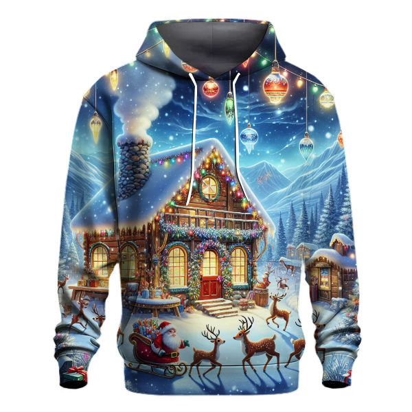 North Pole Christmas Lights Hoodie