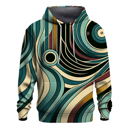 Vivid Vinyl Waves Hoodie