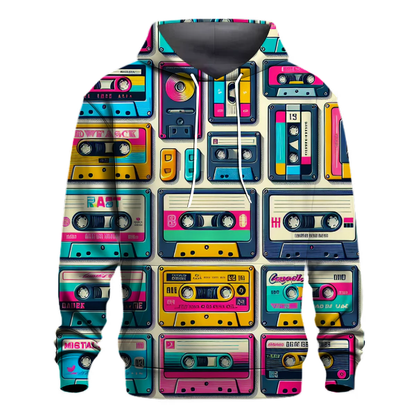 Vibrant Cassette Tape Memories Hoodie