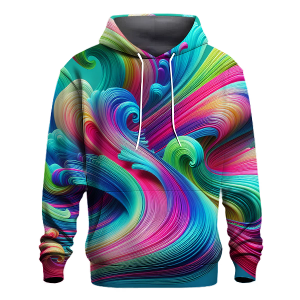 Radiant Color Wave Hoodie