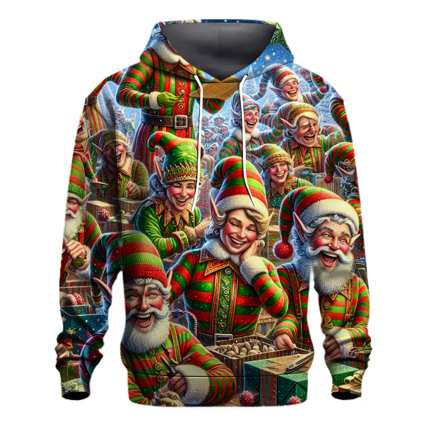 Merry Elf Crew Antics Hoodie