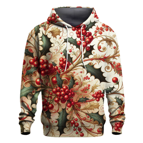 Festive Holly Berry Twist Hoodie