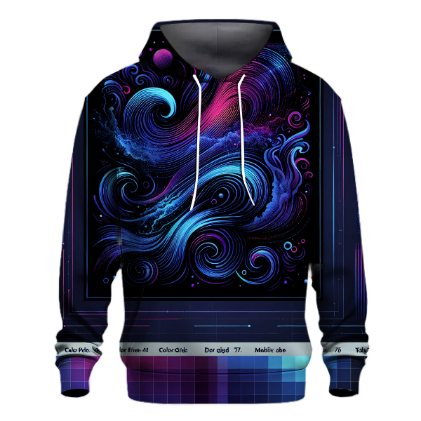 Digital Midnight Waves Hoodie