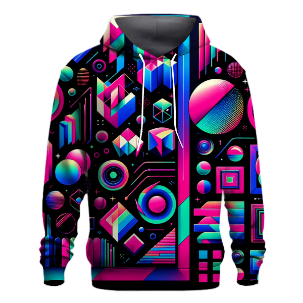 Neon Pop Abstract Hoodie