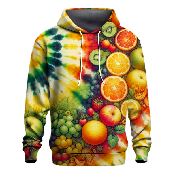 Electric Citrus Tie-Dye Hoodie