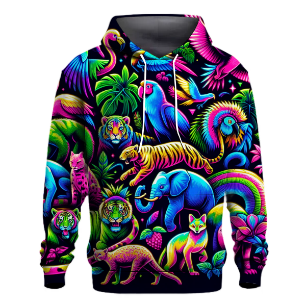 Neon Animal Fusion Hoodie