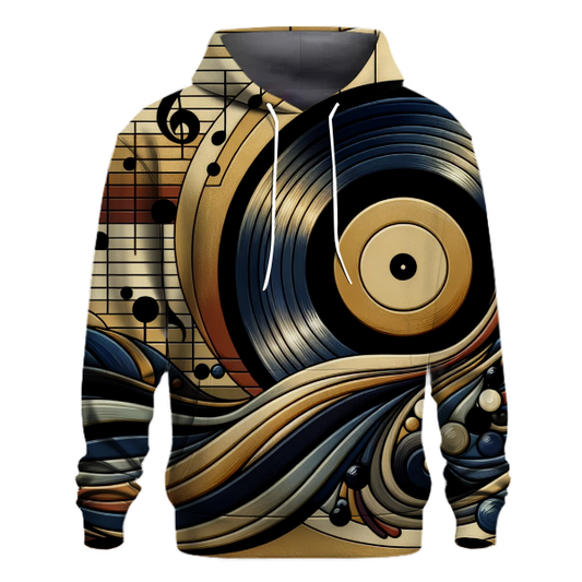 Vinyl Record Groove Hoodie