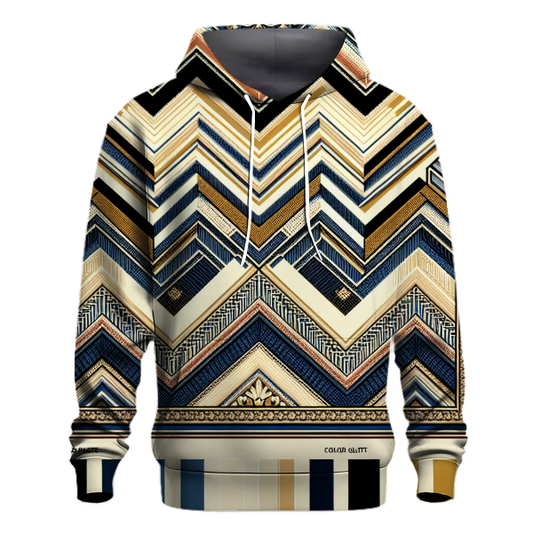 Vintage Chevron Charm Hoodie