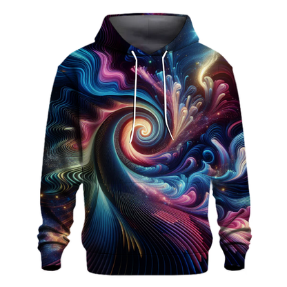 Cosmic Retro Waves Design Hoodie Custom Hoodies