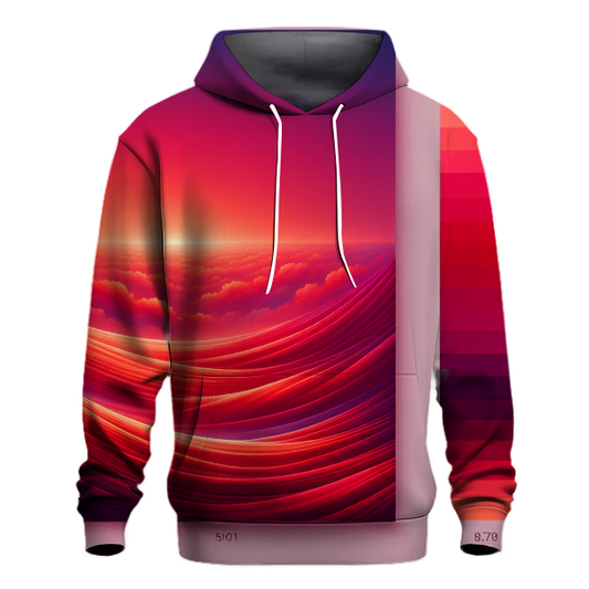 Crimson Sky Burst Hoodie