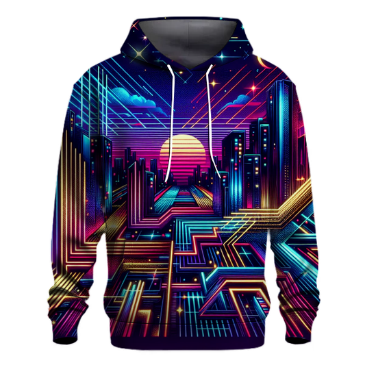 Neon Night Vibes Hoodie