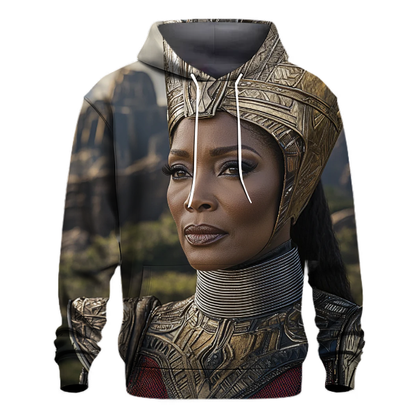 Angela Bassett: Regal Resilience of the Wakandan Queen Hoodie