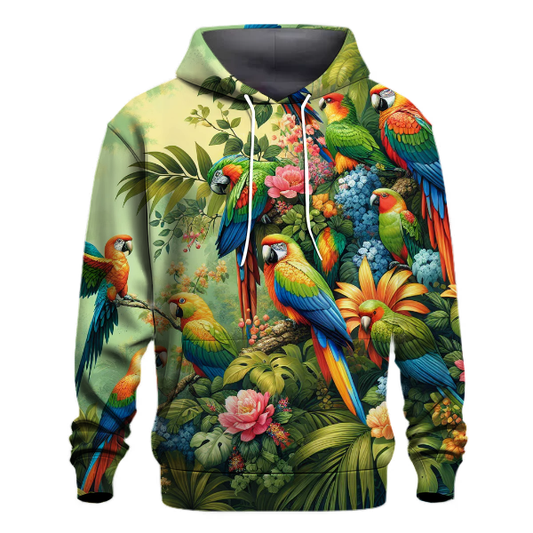 Colorful Parrots Paradise Hoodie