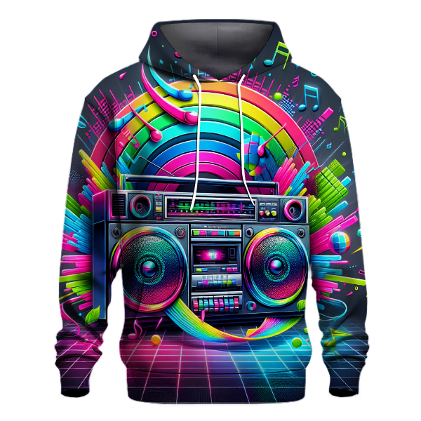 Retro Boombox Beats Hoodie