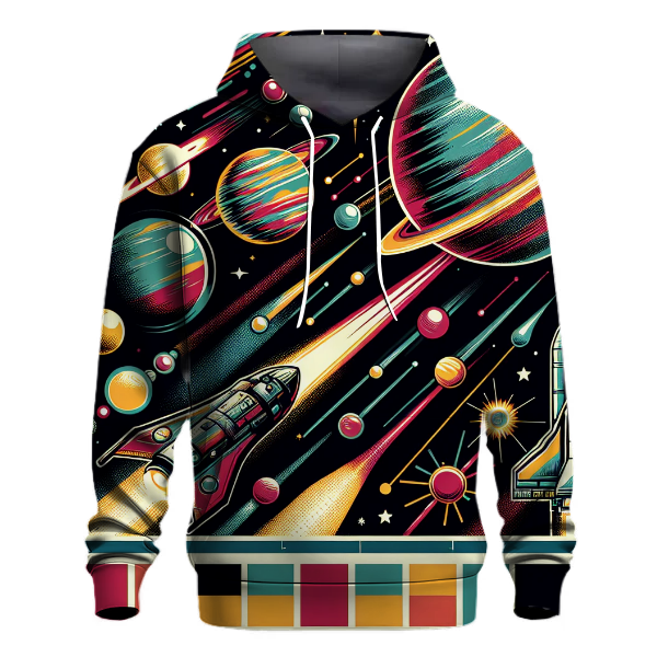 Retro Cosmic Dreamscape Hoodie