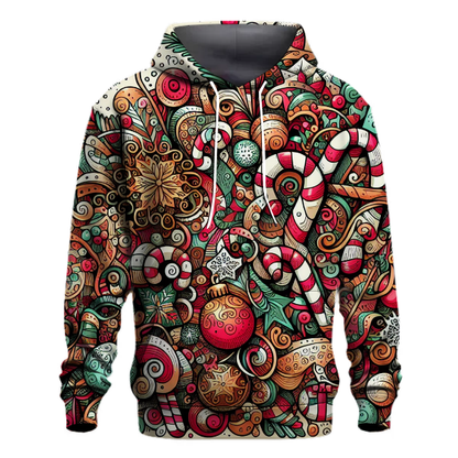 Jolly Holiday Doodles Hoodie