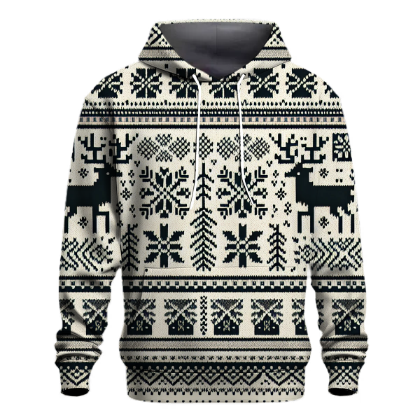 Scandinavian Knit Festivity Hoodie