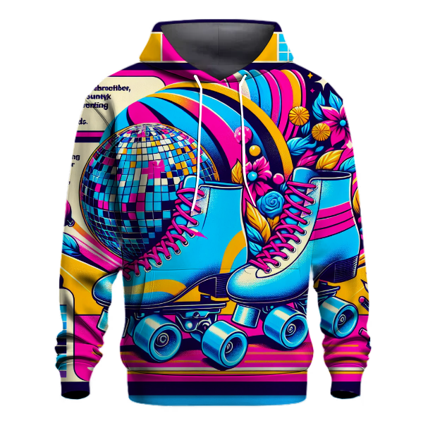 Vibrant Roller Disco Dreams Hoodie