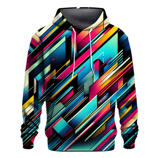 Neon Edge Design Hoodie Hoodies Fashion