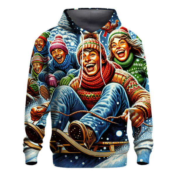 Adventurous Christmas Sledding Hoodie