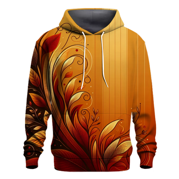 Golden Autumn Leaves Hoodie