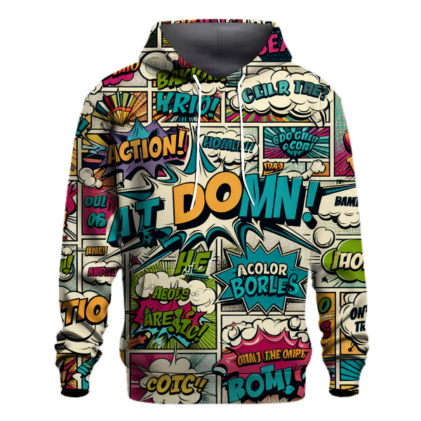 Classic Comic Book Fun Hoodie