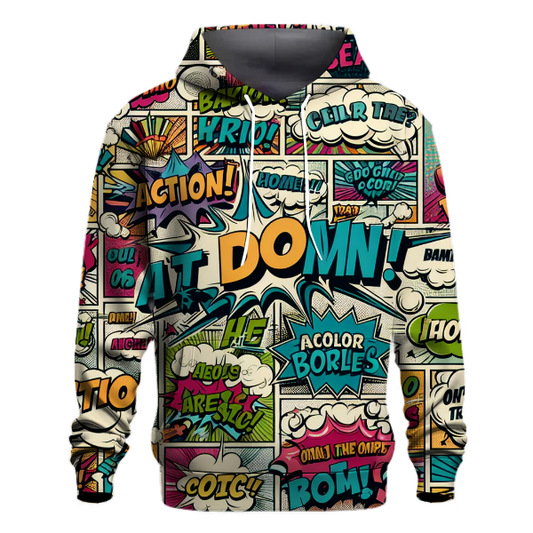 Classic Comic Book Fun Hoodie