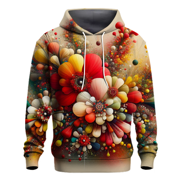 Whimsical Floral Parade Hoodie Lightweight Hoodies