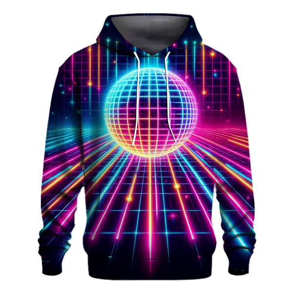 Neon Grid Bliss Hoodie