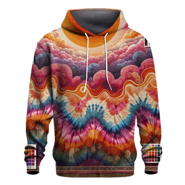 Groovy Tie-Dye Sunset Hoodie