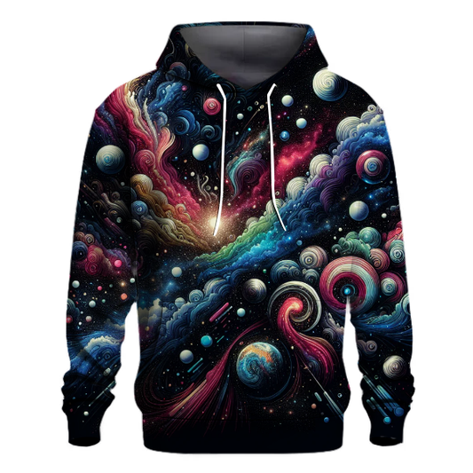 Neon Cosmic Journey Hoodie