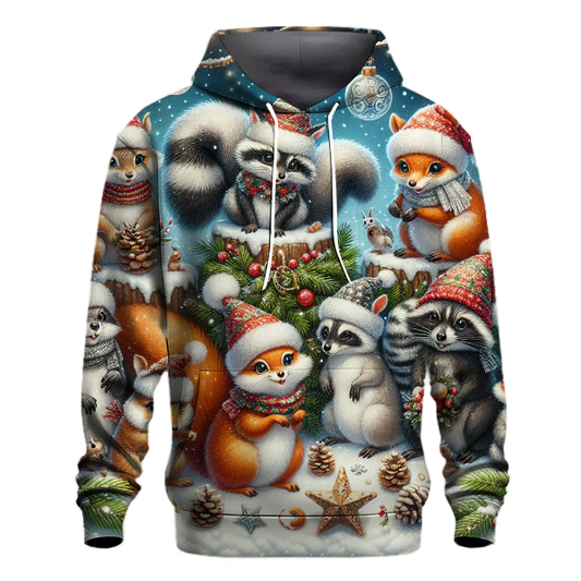 Woodland Critters Christmas Hoodie