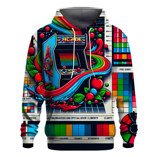 Classic 80s Arcade Party Hoodie