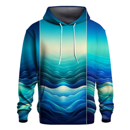 Azure Oceanic Splendor Hoodie