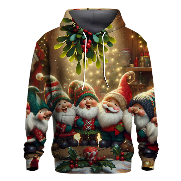 Gnomes Under the Mistletoe Hoodie