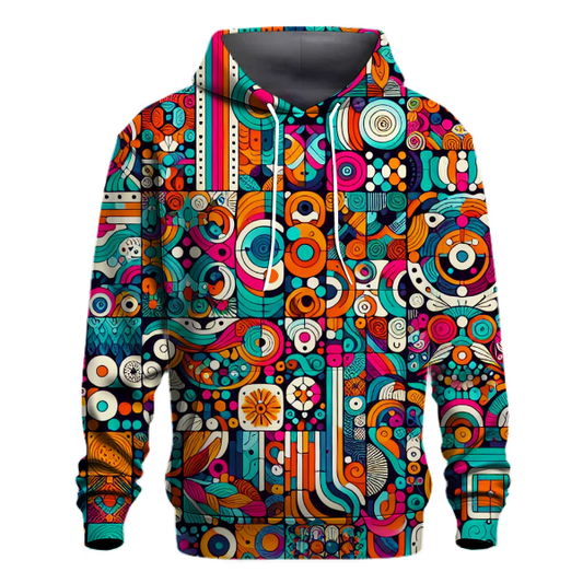 Radiant Retro Patterns Hoodie