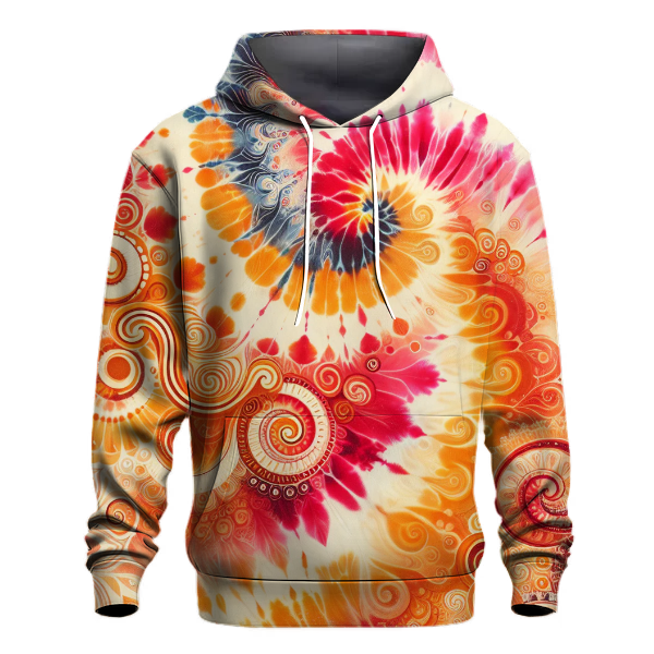 Tropical Sunset Splash Hoodie