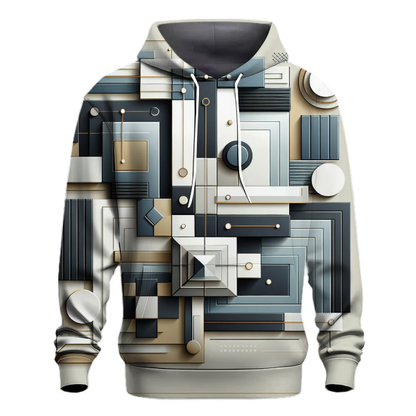 Elegant Geometric Fusion Hoodie