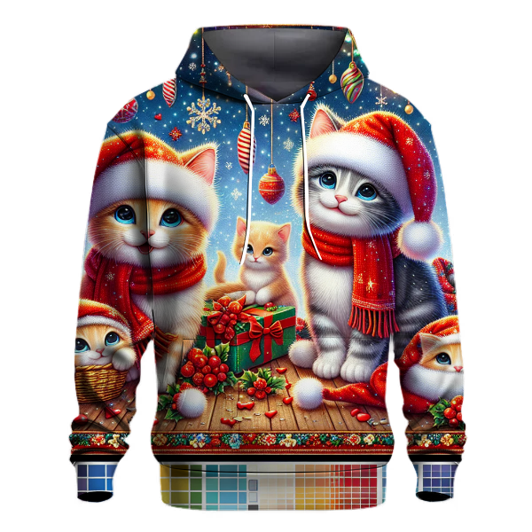 Christmas Cat Cuddles Hoodie