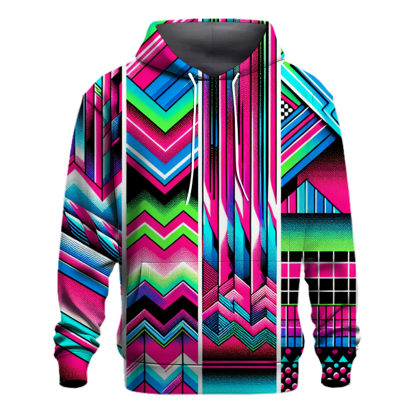 Cool 80s Patterns Hoodie