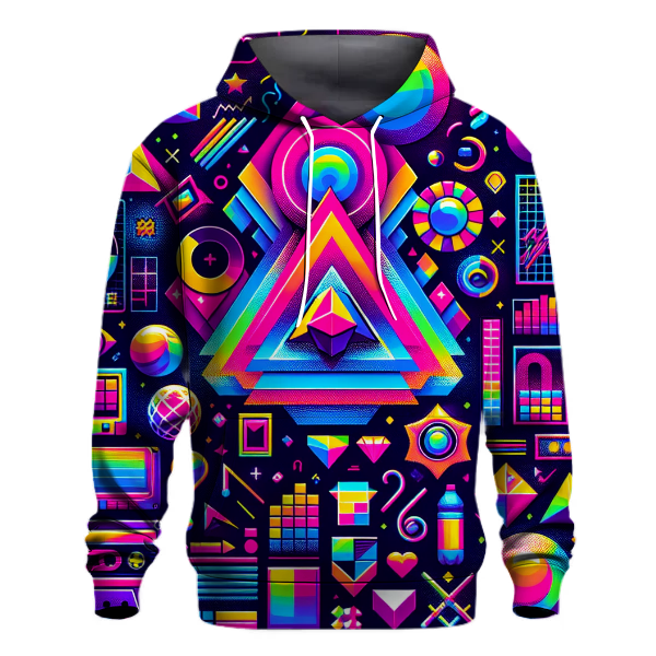 Geometric Retro Rave Hoodie