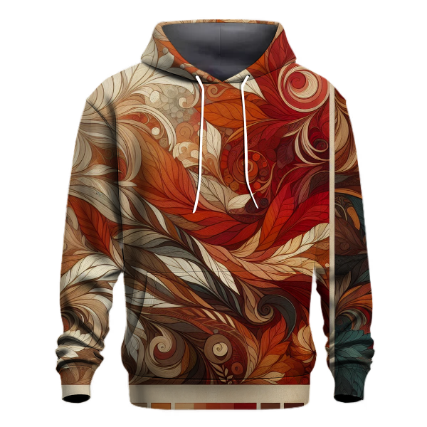 Rustic Autumn Leaf Hoodie