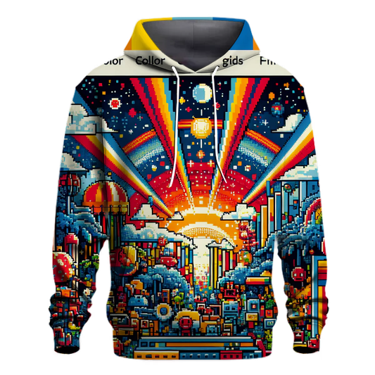 Retro Pixelated Dreams Hoodie