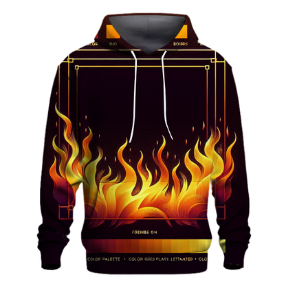 Amber Flame Gradient Hoodie