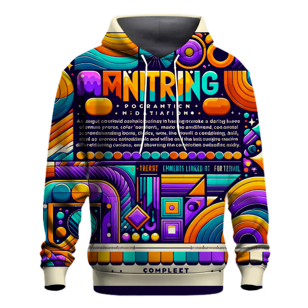 Groovy Abstract Shapes Hoodie