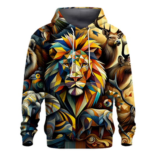 Geometric Animal Patterns Hoodie